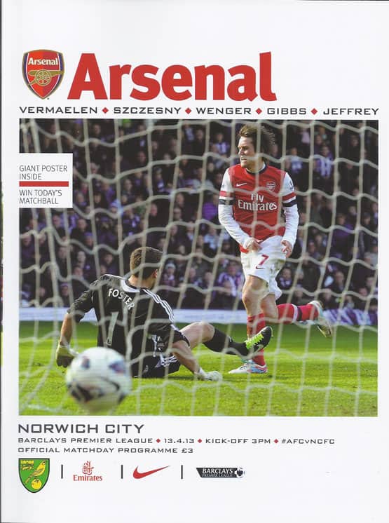 Arsenal FC v Norwich City FC